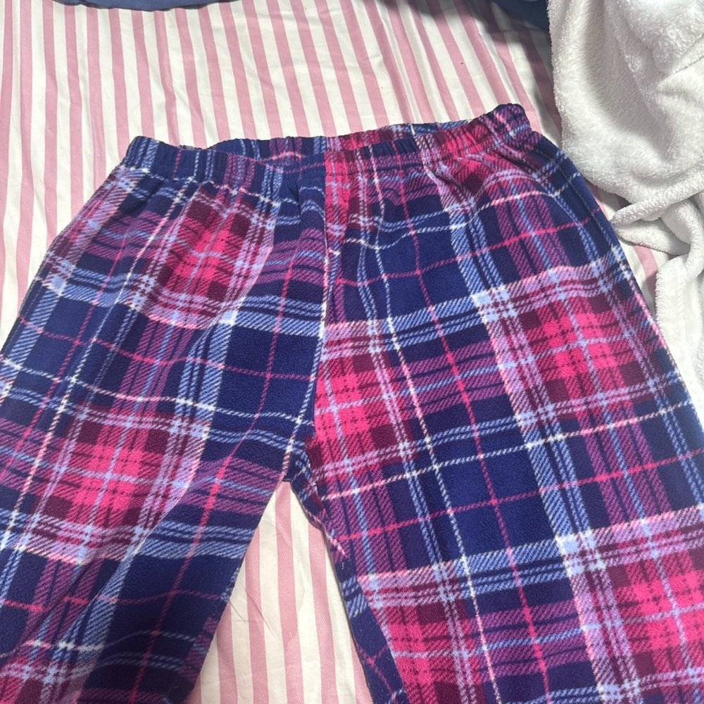 Trukfit Kids Plaid Pajama Bottoms - Pink and Blue
